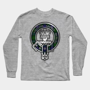 Clan Donnachaidh / Robertson Hunting Tartan Crest Long Sleeve T-Shirt